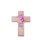Großes Holzkreuz für Kinder, kleine Füße rosa