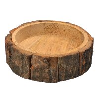 Kerzenteller mit Baumrinde D 11cm