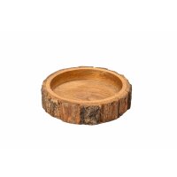 Kerzenteller mit Baumrinde D 13cm