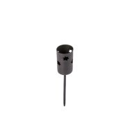 Kerzenstecker 22mm mit Sternen schwarz