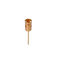 Kerzenstecker 22mm mit Sternen Altgold