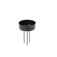 Kerzenstecker 68mm schwarz