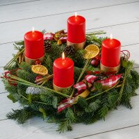 Kerzenstecker 78mm Altgold